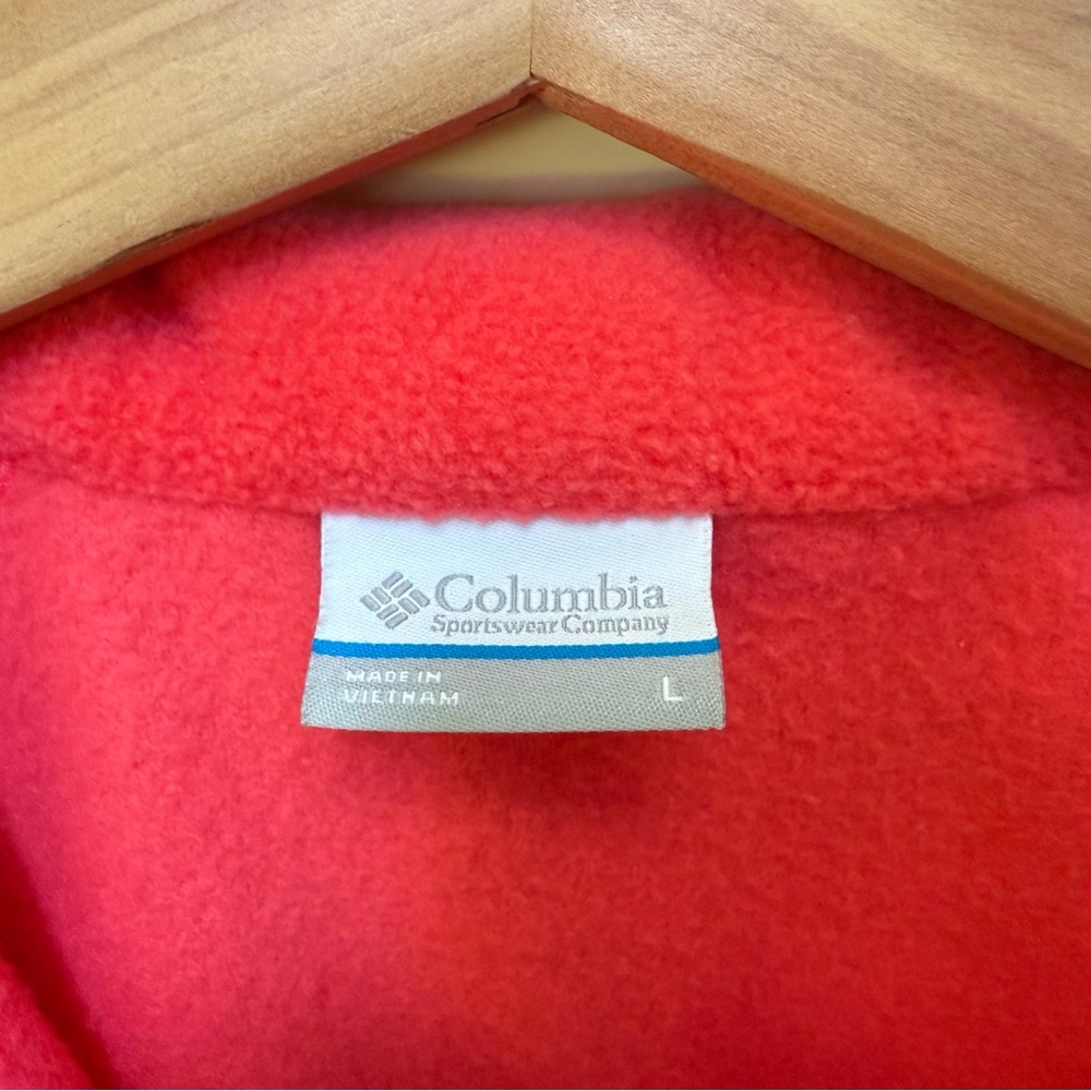 Columbia Women's Pink Fleece Zip Up Jacket - Picture 4 of 5